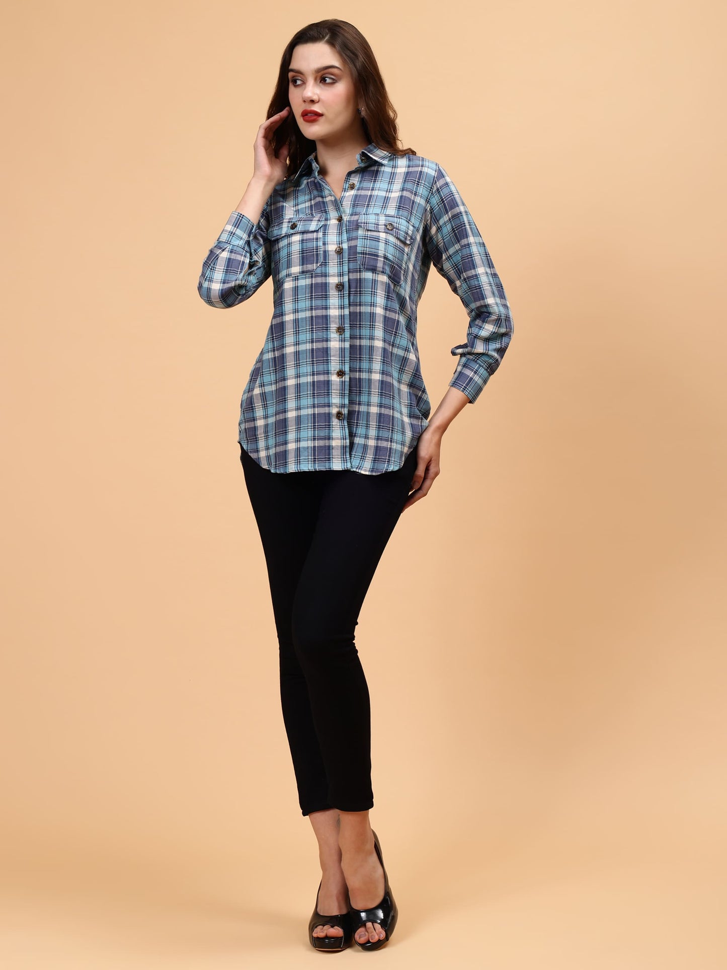 Tartan Checks Relaxed Fit Casual Shirt