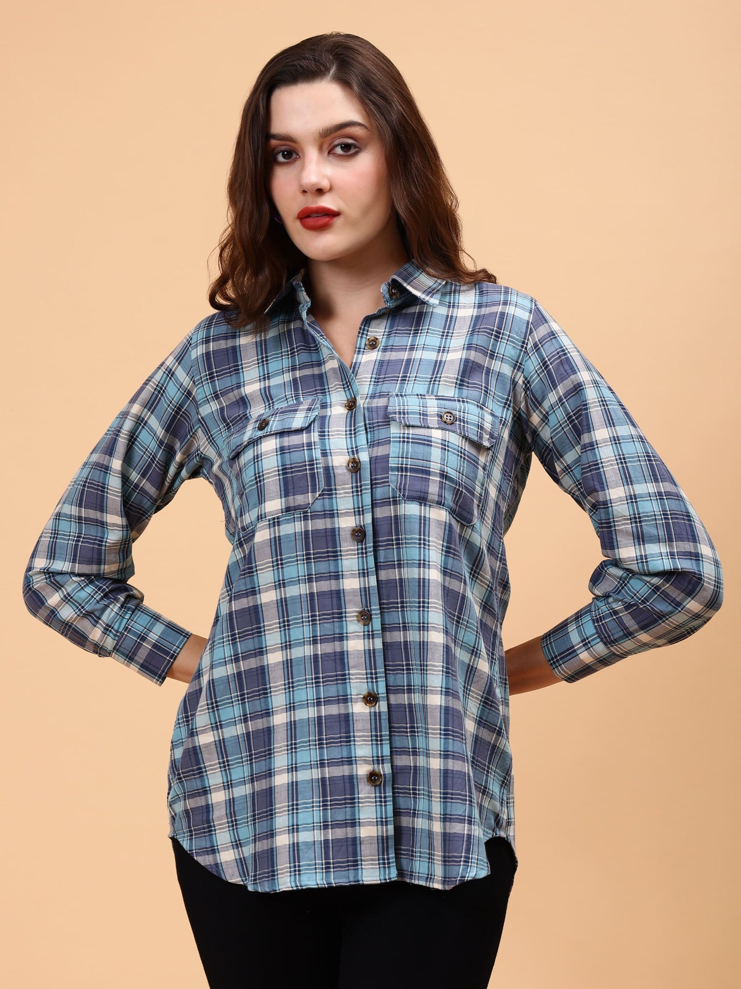 Tartan Checks Relaxed Fit Casual Shirt