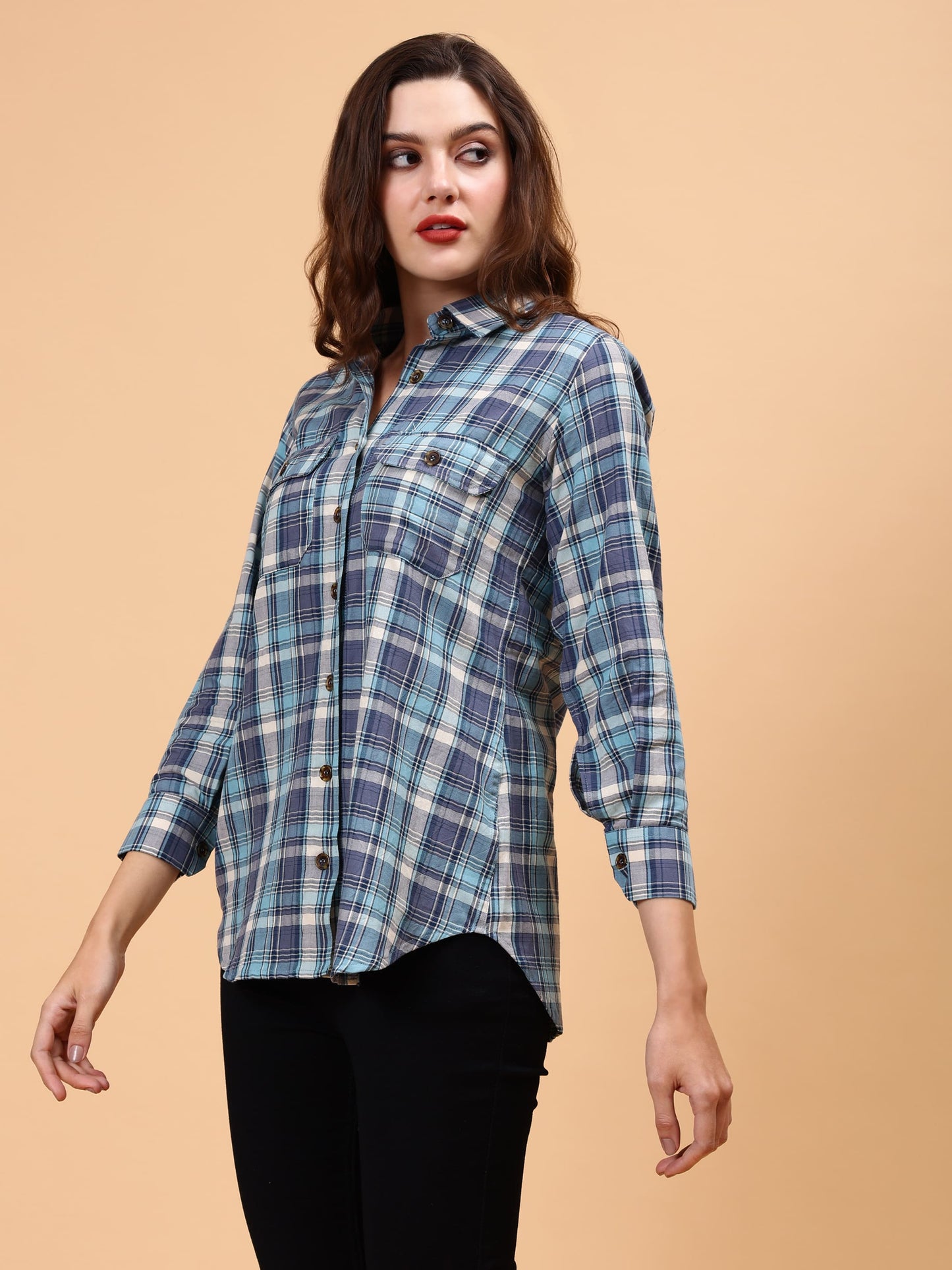 Tartan Checks Relaxed Fit Casual Shirt