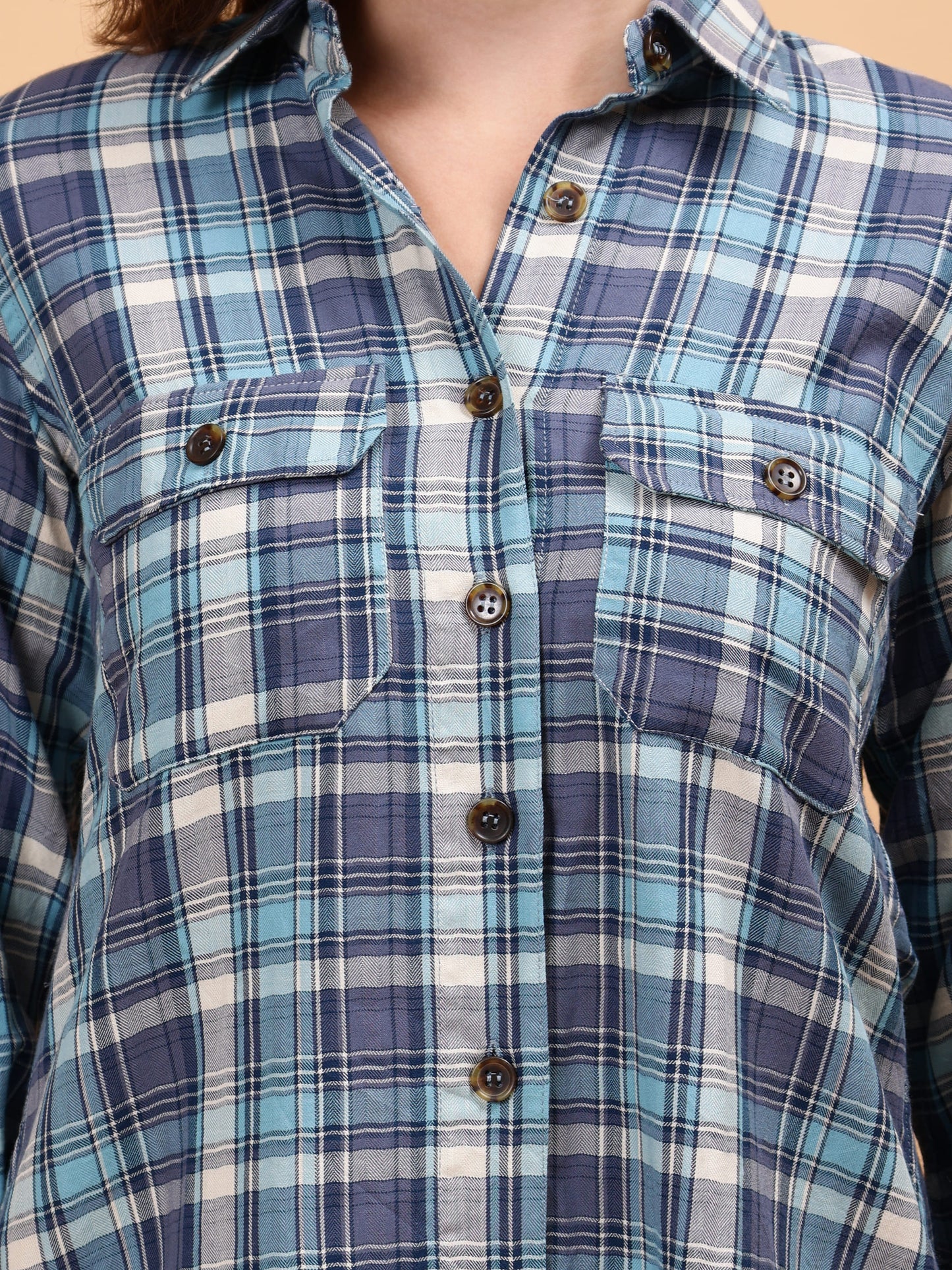 Tartan Checks Relaxed Fit Casual Shirt