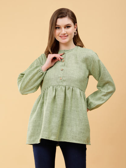 Earthly Elegance Olive Top