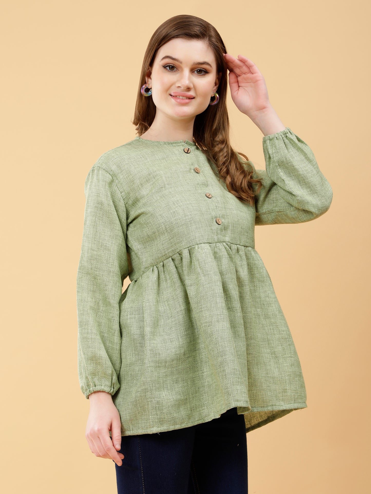 Earthly Elegance Olive Top