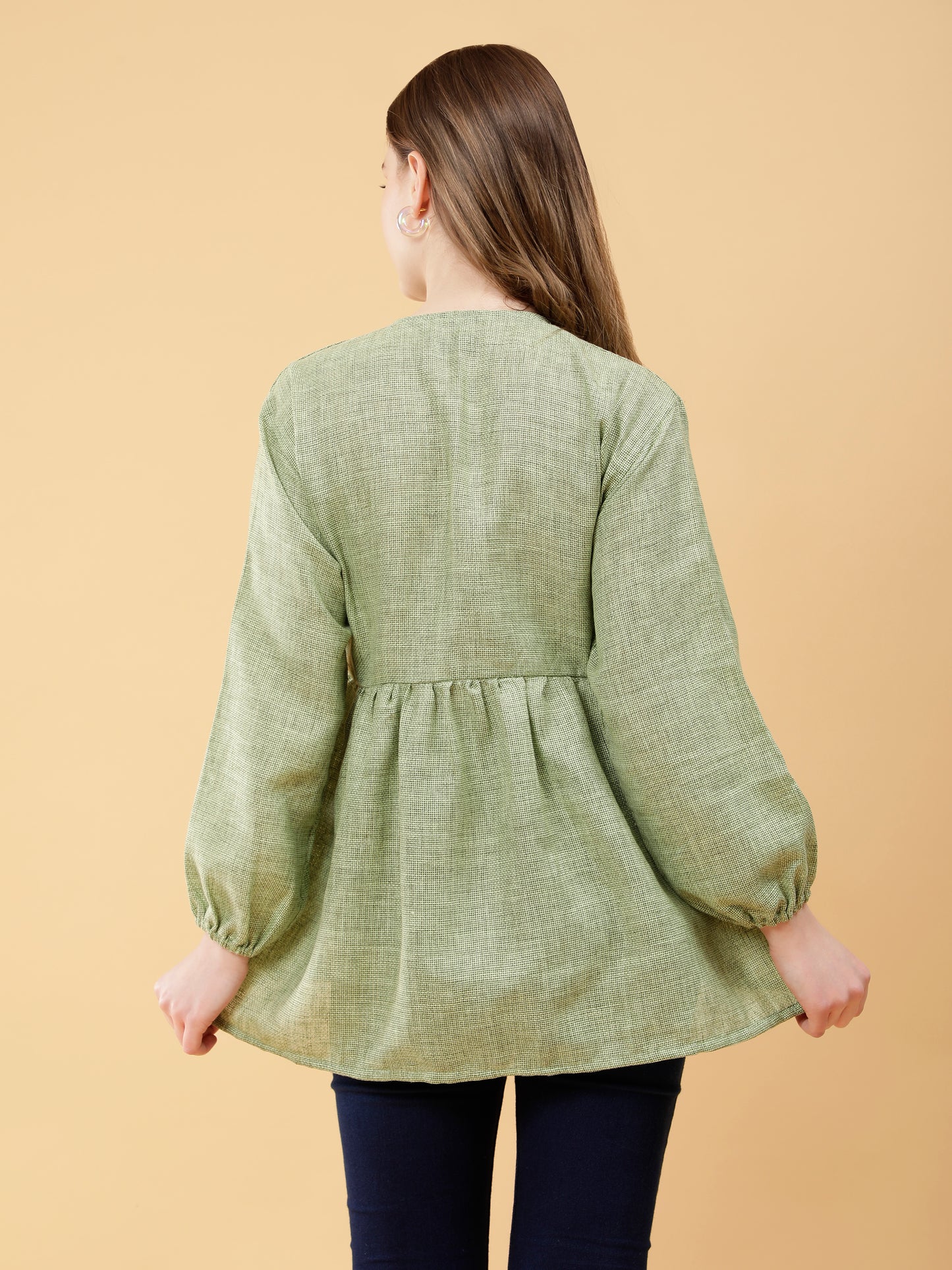 Earthly Elegance Olive Top