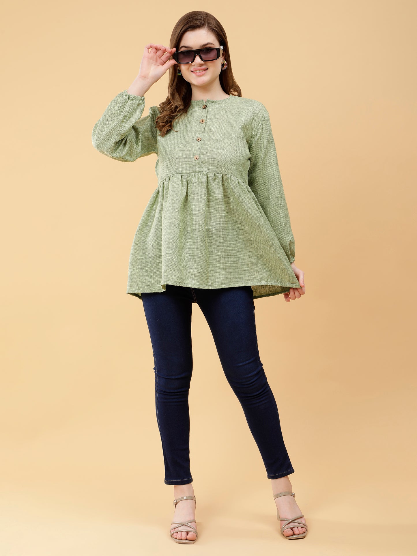 Earthly Elegance Olive Top