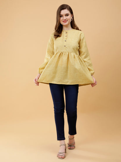 Earthly Elegance Mustard Top