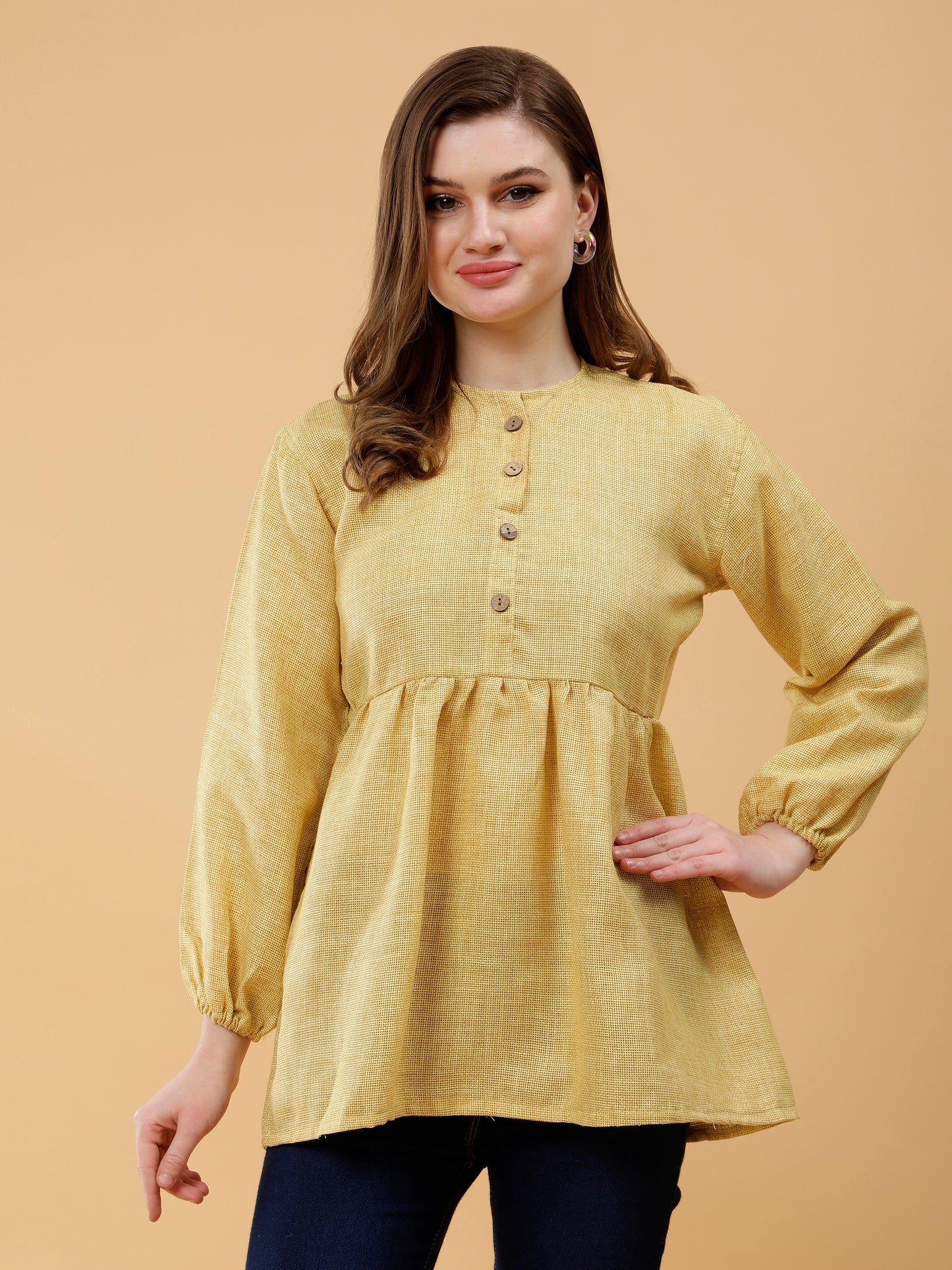 Earthly Elegance Mustard Top