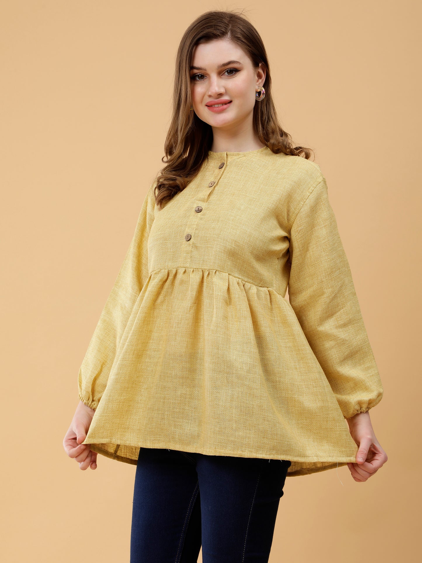 Earthly Elegance Mustard Top