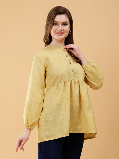 Earthly Elegance Mustard Top