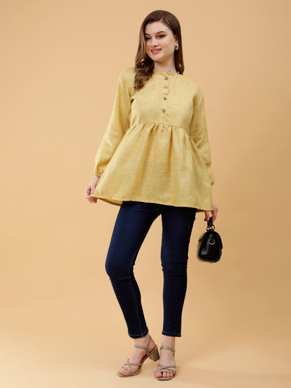 Earthly Elegance Mustard Top