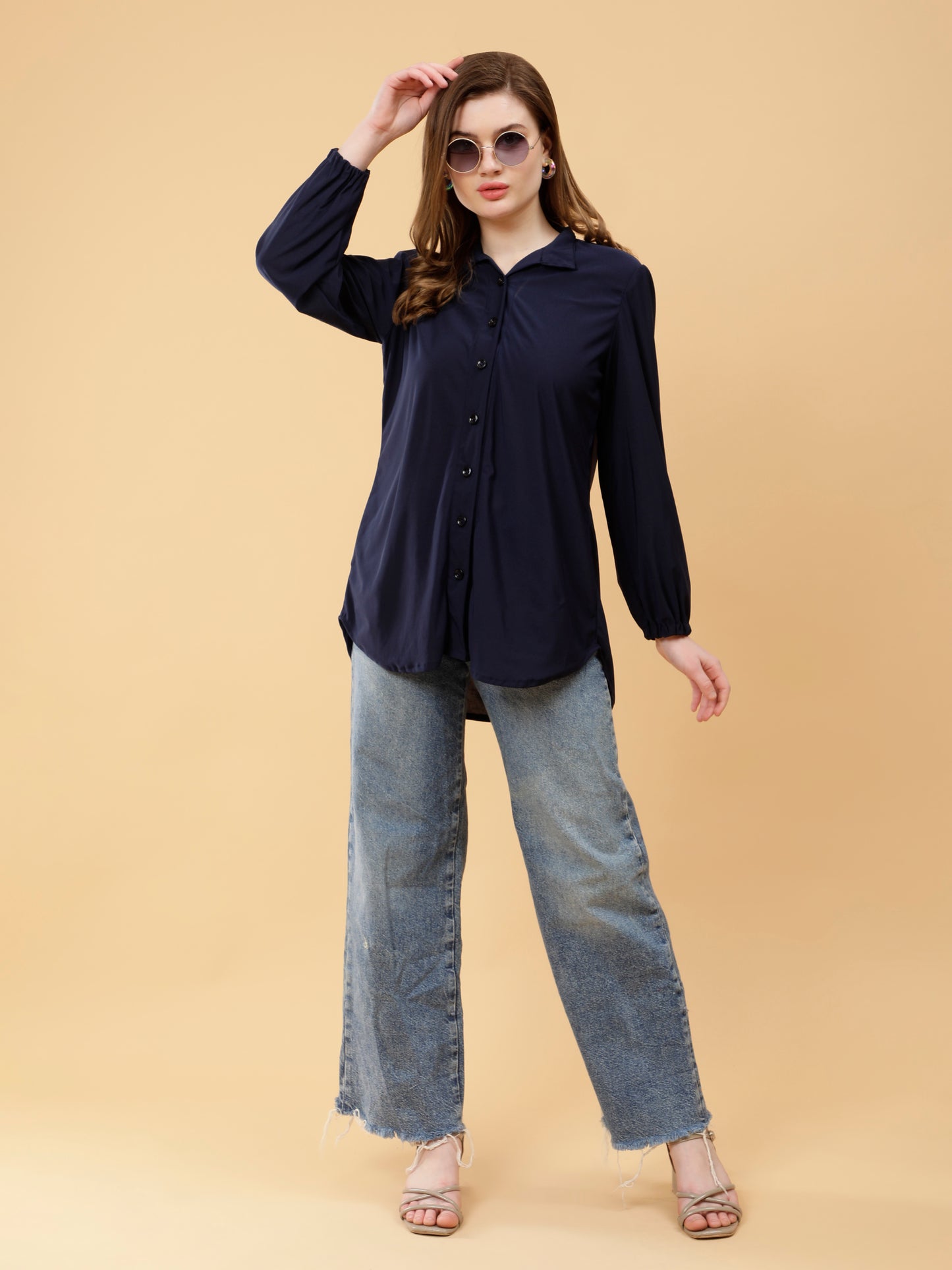 Indigo Long top