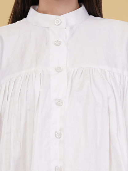 Layered White Long Shirt