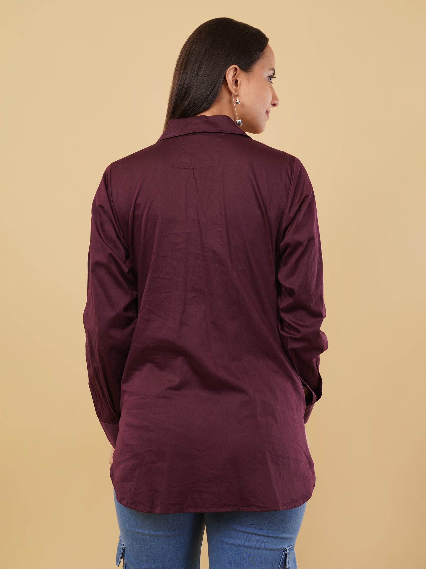 Wine Camp Collar Shirt