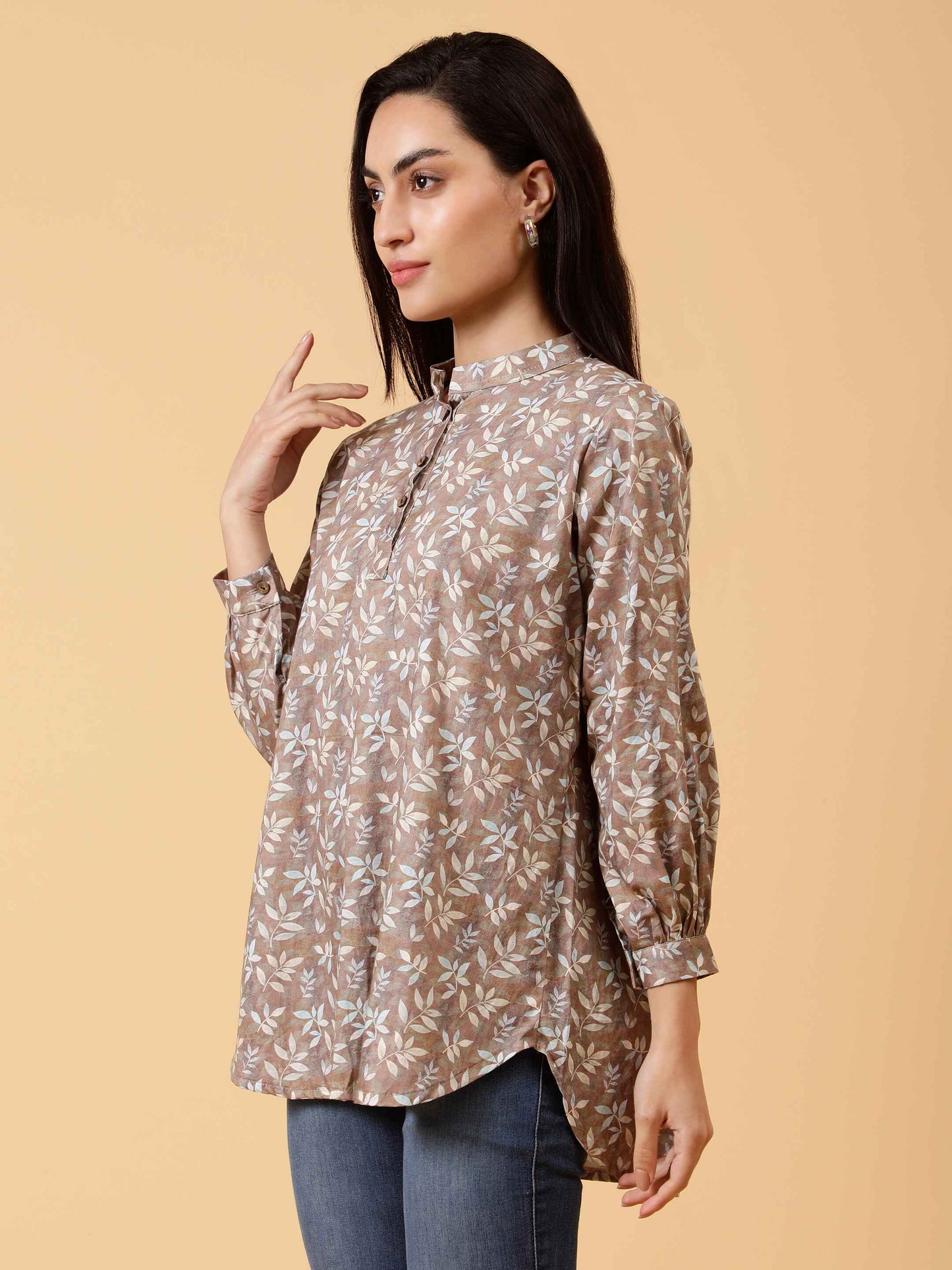 Botanical Bloom Printed Top