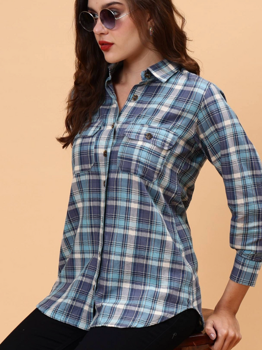 Tartan Checks Relaxed Fit Casual Shirt