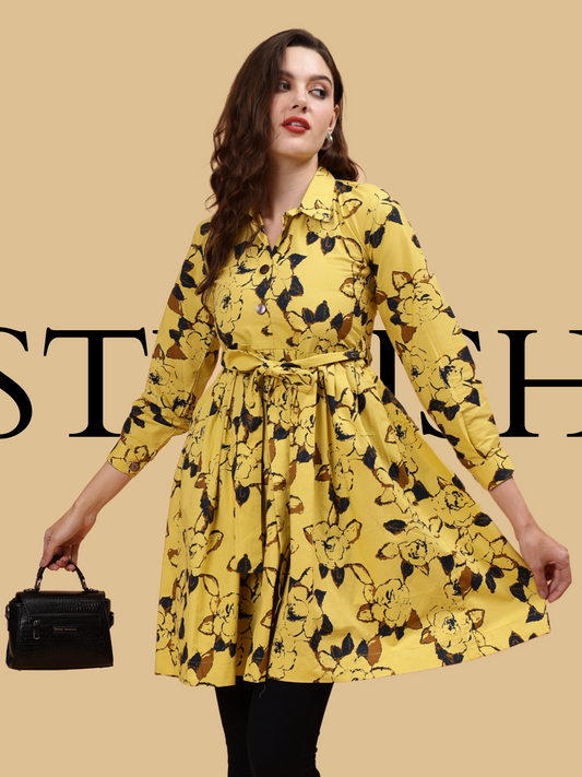 Floral Stylish Frock